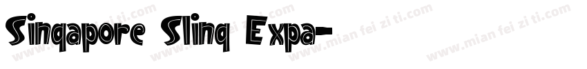 Singapore Sling Expa字体转换